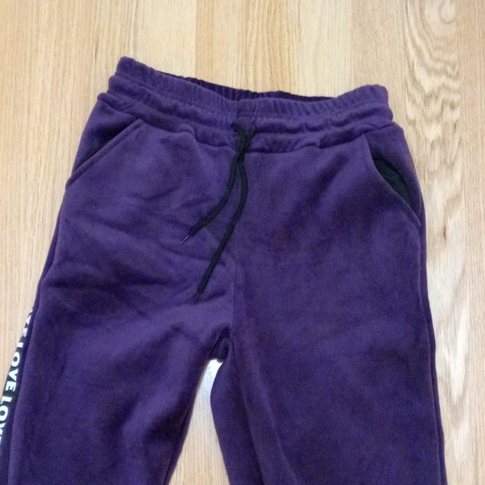 2 piece winter sweatsuit with interior lining/hoodie/ size sm - Picture 5 of 8